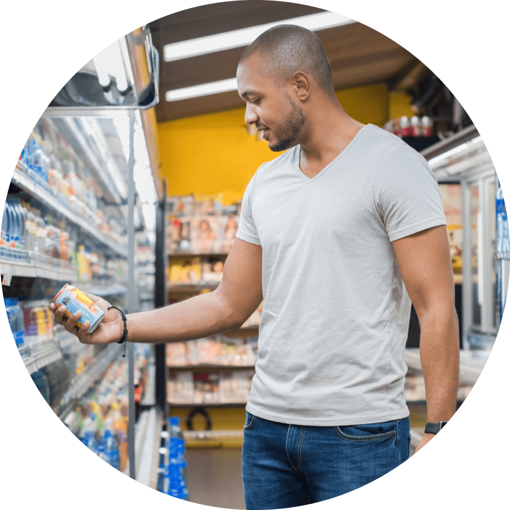 State of SNAP Man in grocery story